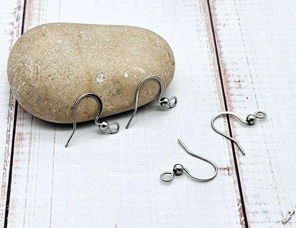40 crochets d'oreilles acier inoxydable