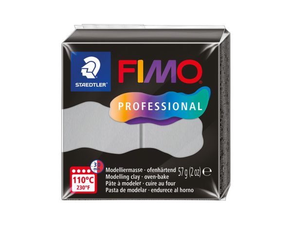 Pâte Fimo Professional 57g - Gris dauphin n 80