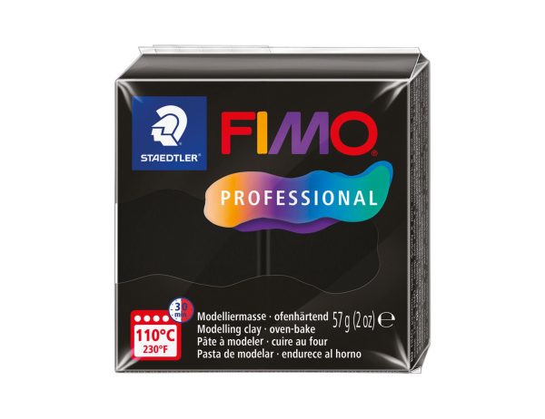 Pâte Fimo Professional 57g - Noir n 9
