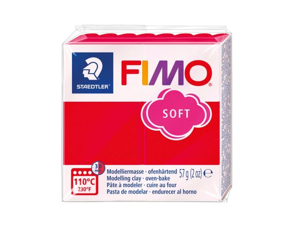 Pâte Fimo Soft 57g - Rouge indien n 24