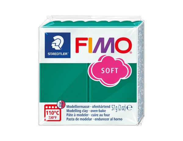 Pâte Fimo Soft 57g - Emeraude n 56