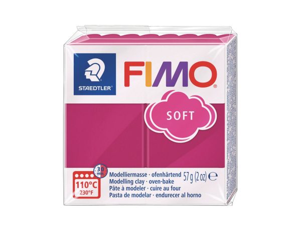Pâte Fimo Soft 57g - Fruits rouges givrés n T23