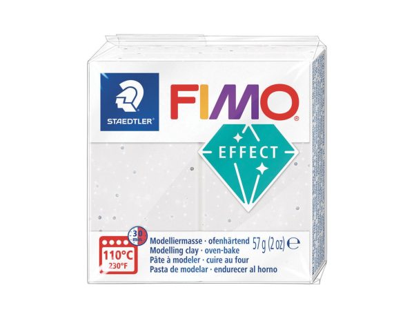 Pâte Fimo Effect pierre 57g - Granit blanc n 003