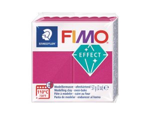 Pâte Fimo Effect métal 57g - Bordeaux n 21