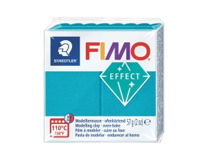 Pâte Fimo Effect métal 57g - Turquoise n 36