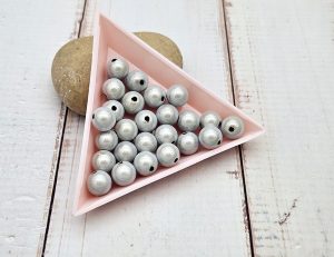 WSH360 45 perles miracle argentées 8mm